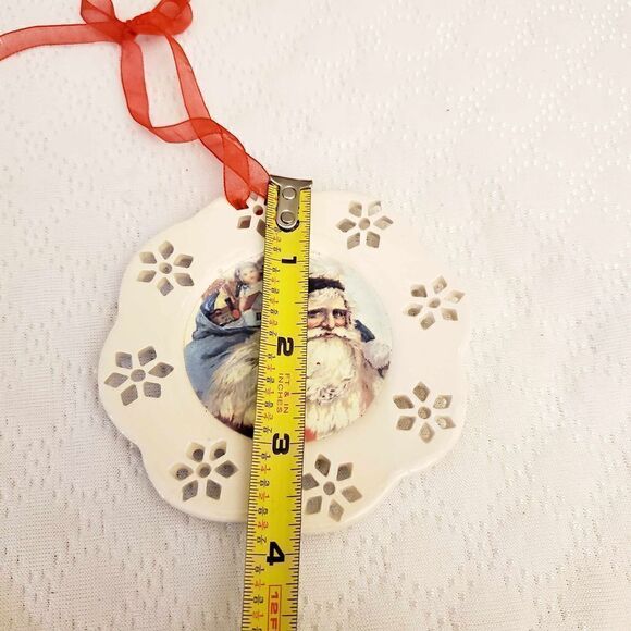 Vintage Angel & Santa Ornaments Lot of 7 - Picture 6 of 7